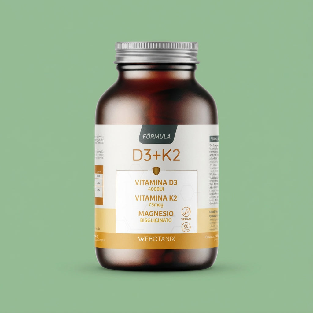 Vitamina D3+k2+magnesio 60cap - Hero - Webotanix