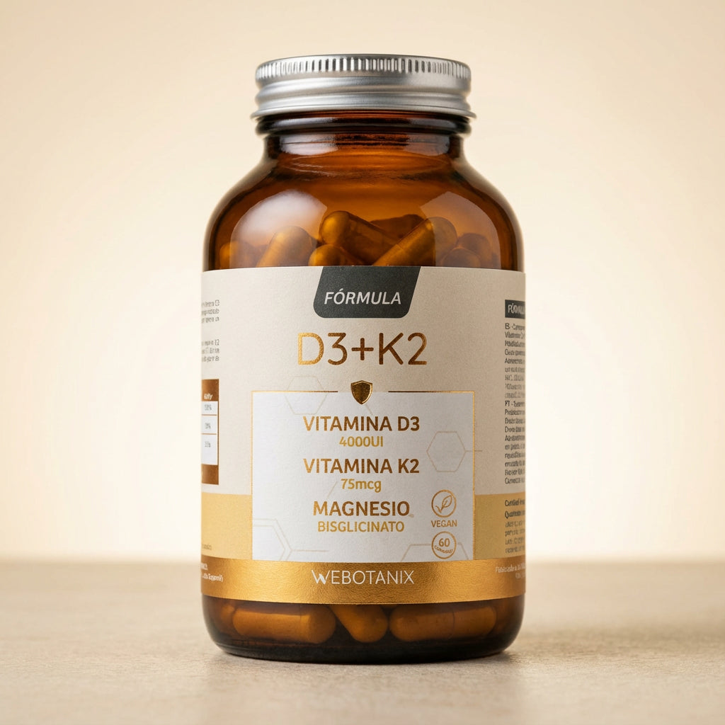 Vitamina D3+k2+magnesio 60cap - Detail - Webotanix