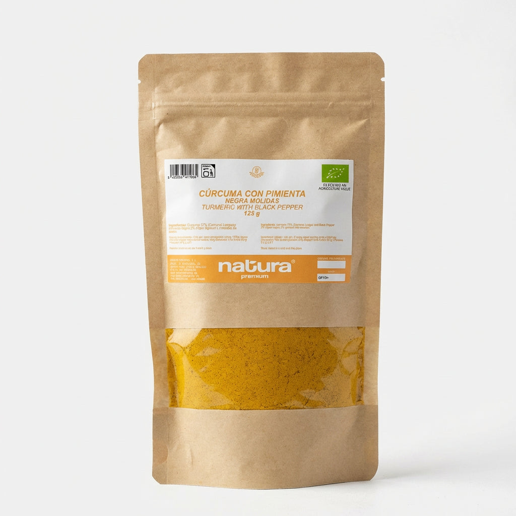 CURCUMA CON PIMIENTA MOLIDAS 125GR NATURA PREMIUM - Detail - Premium