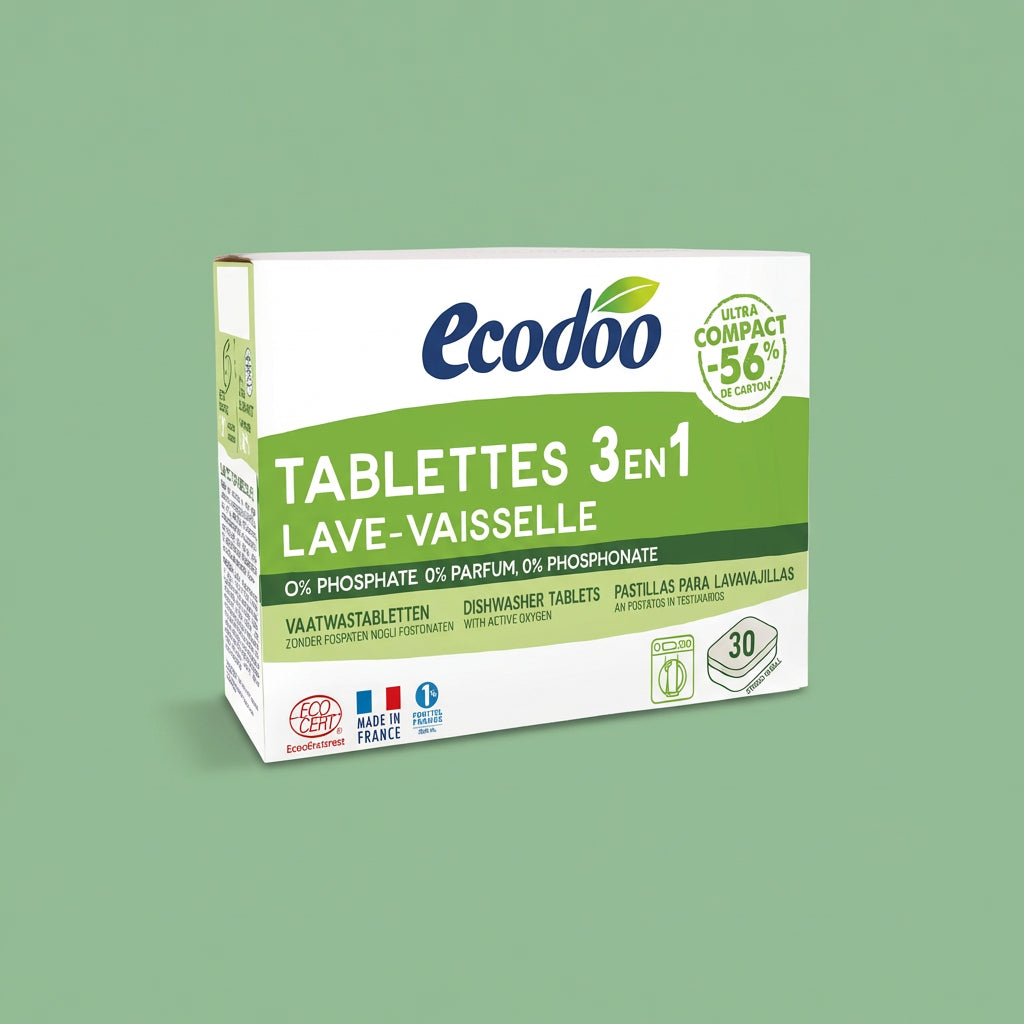 LAVAVAJILLAS MAQUINA TABLETAS 3 EN 1 ECODOO 30x12G - Hero - 30X12G