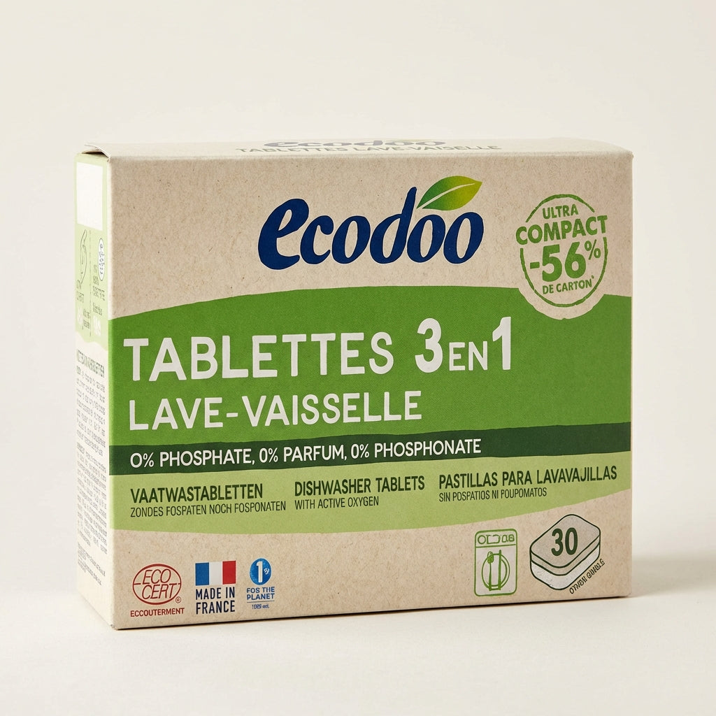 LAVAVAJILLAS MAQUINA TABLETAS 3 EN 1 ECODOO 30x12G - Detail - 30X12G