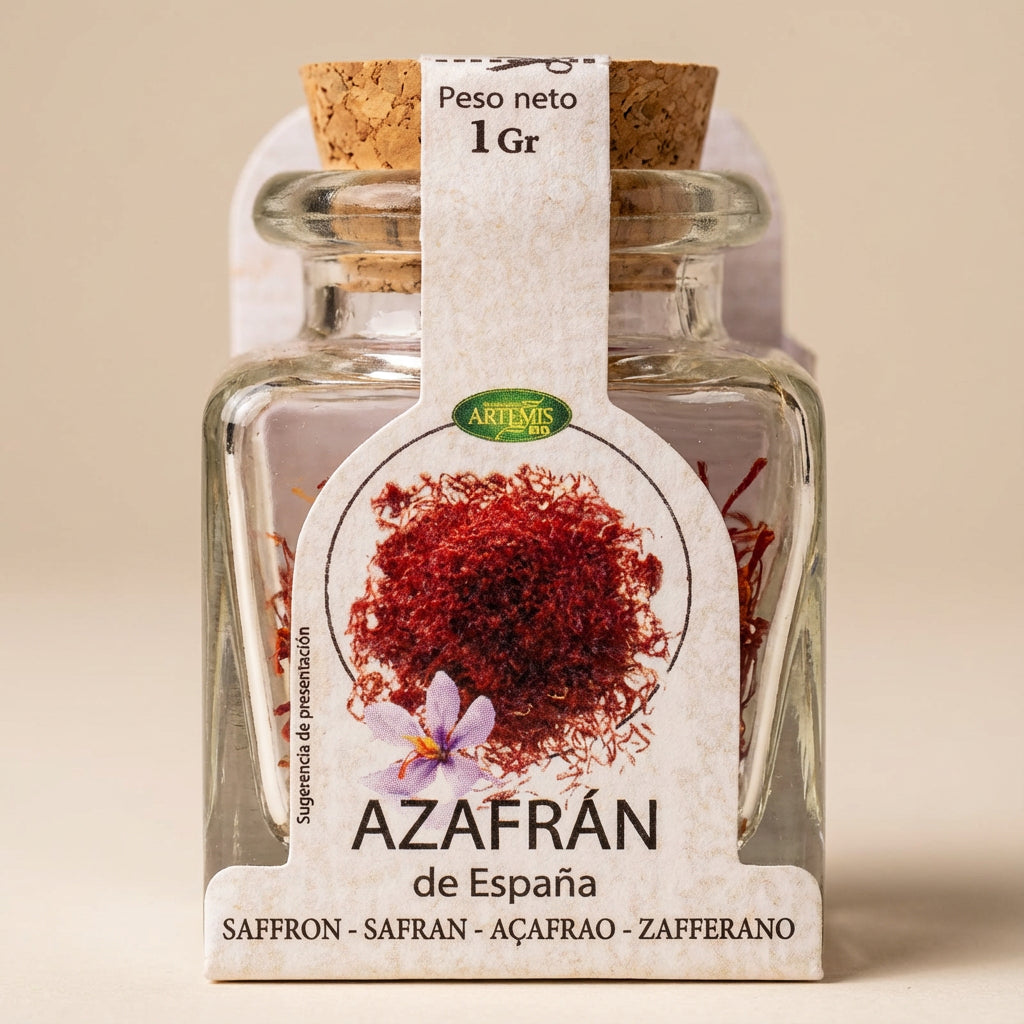 Azafrán Español 1g Bio (vidrio) - Detail - Artemis Bio
