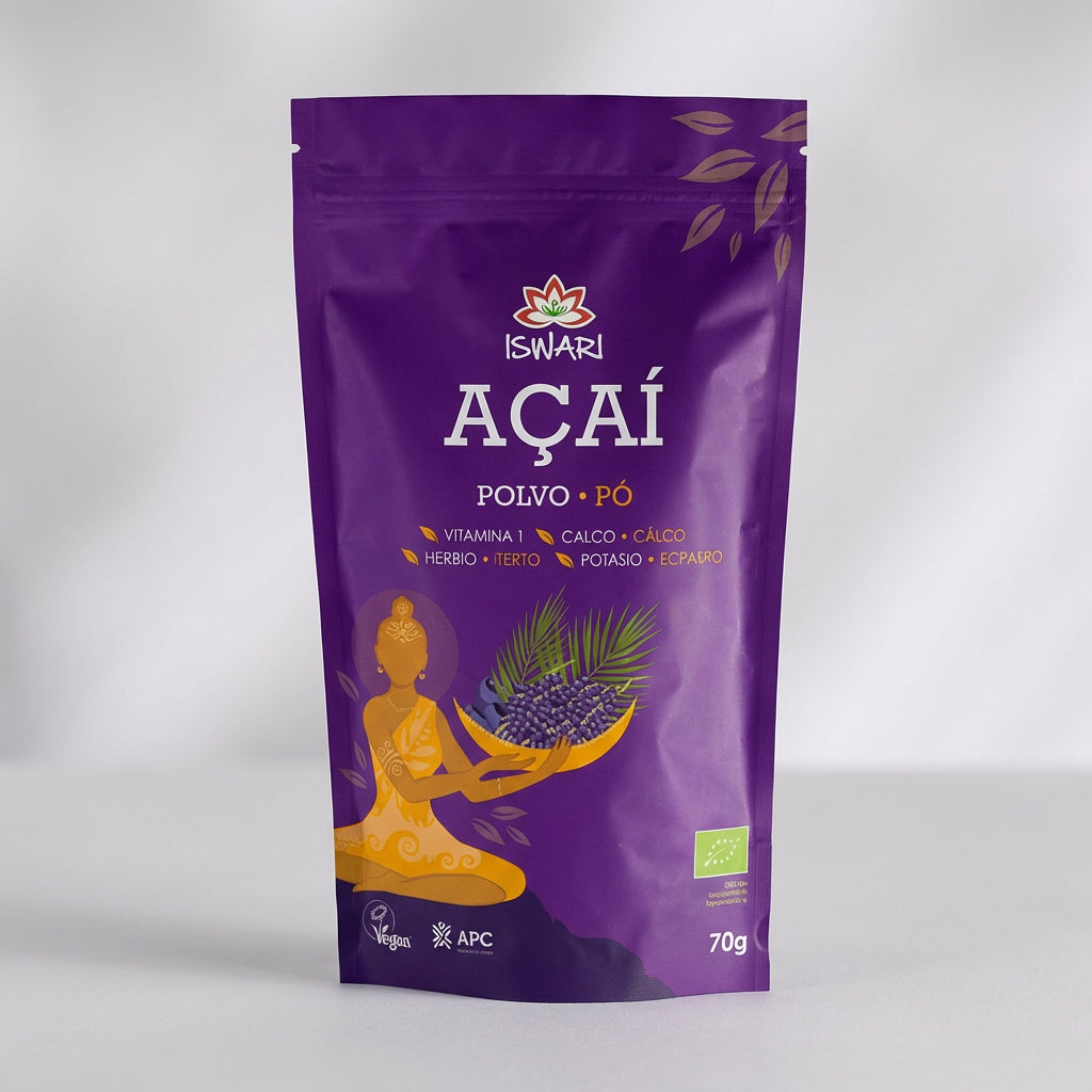 AÇAI EN POLVO LIOFILIZADO 70GR ISWARI - Detail - Iswari
