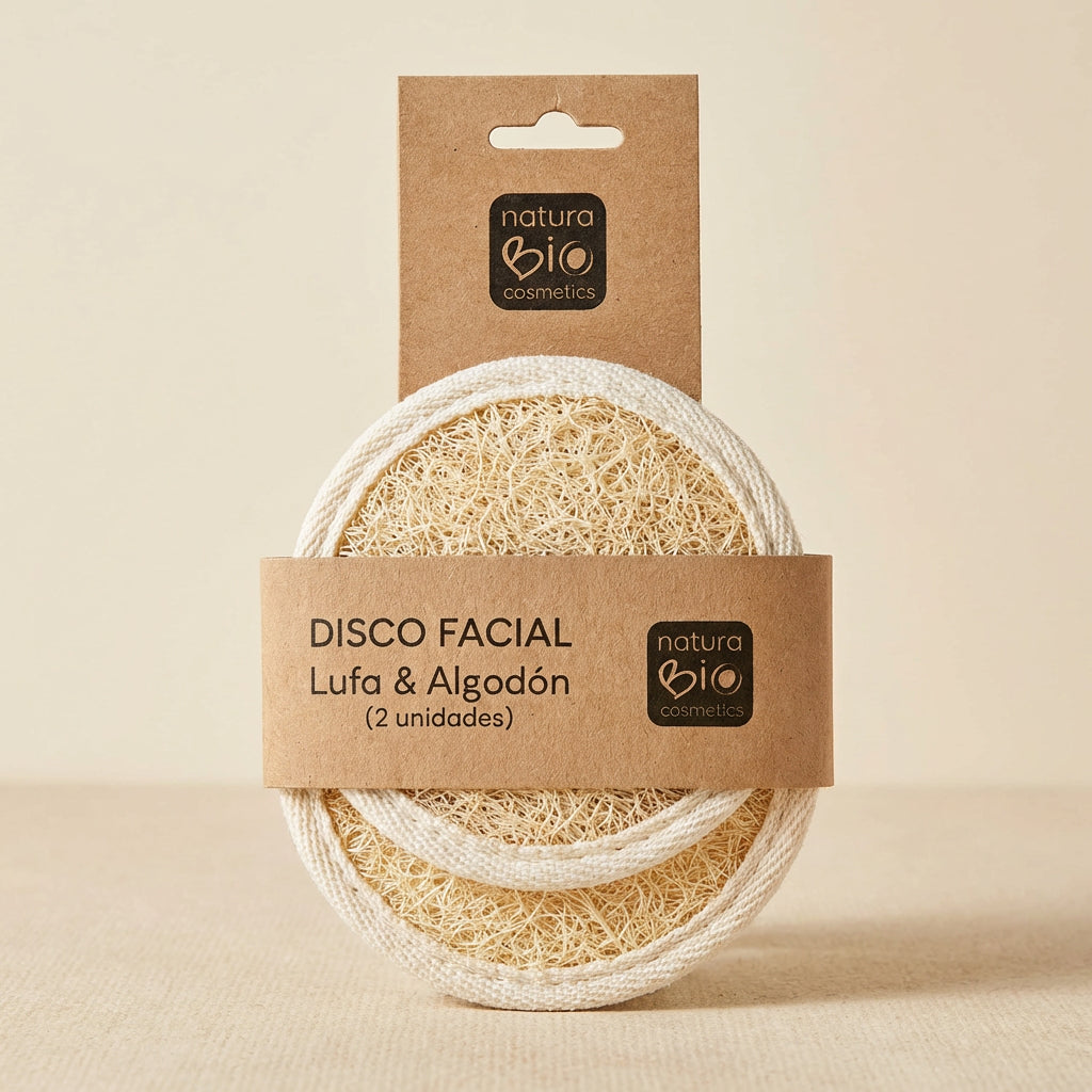 DISCO FACIAL LUFA ALGODÓN NATURABIO - Detail - Naturabio