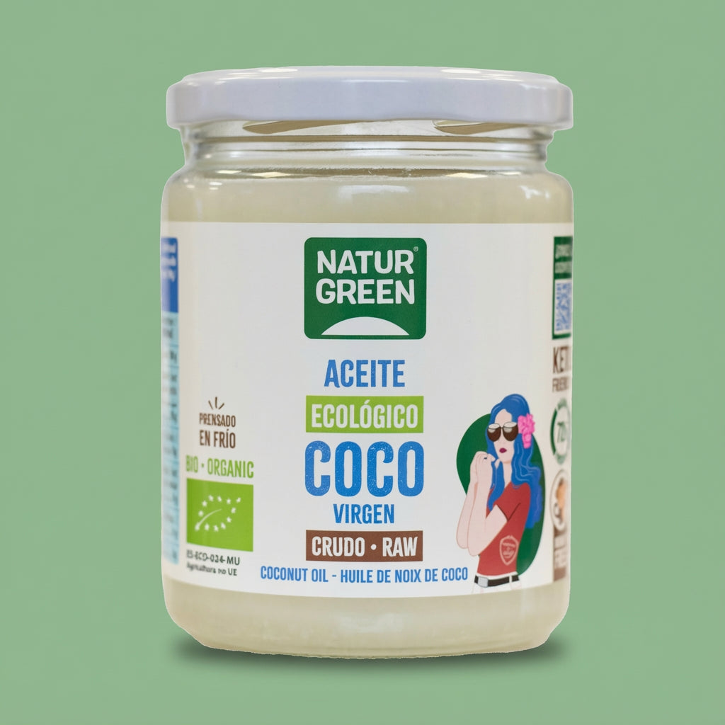 Aceite de Coco Virgen Extra Naturgreen – 400 g (vidrio) - Hero - NaturGreen