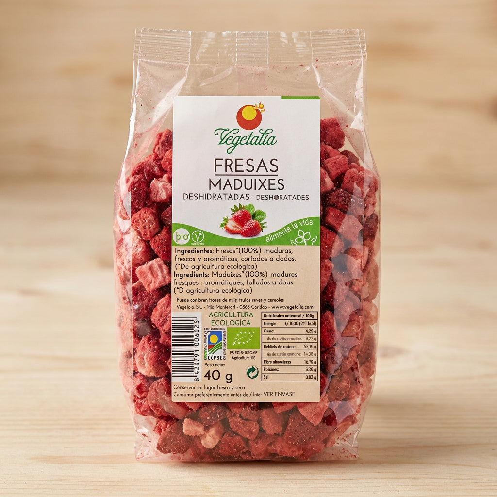 VEGETALIA FRESA LIOFILIZADA 40G - Detail - Liofilizada