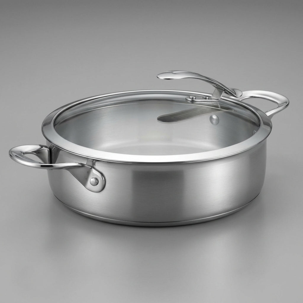 Cazuela de acero inoxidable 24 cm - Skk - Detail - Skk